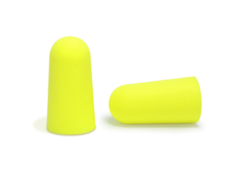 Disposable Foam PU Yellow Earplugs